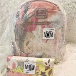 SOLD❌ Loungefly Disney Lady and the Tramp Watercolor Scene Mini Backpack&Wallet